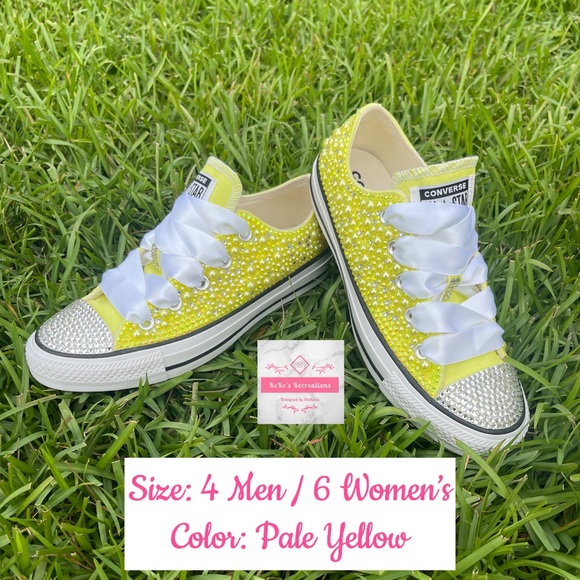 New Bling Yellow Converse - Picture 1 of 1